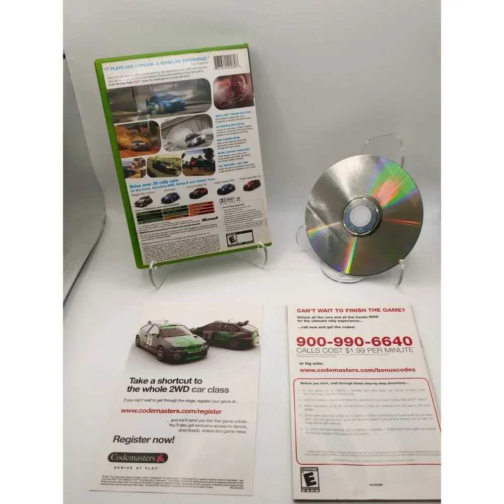 Colin McRae Rally 2005 Xbox CIB Complete Manual